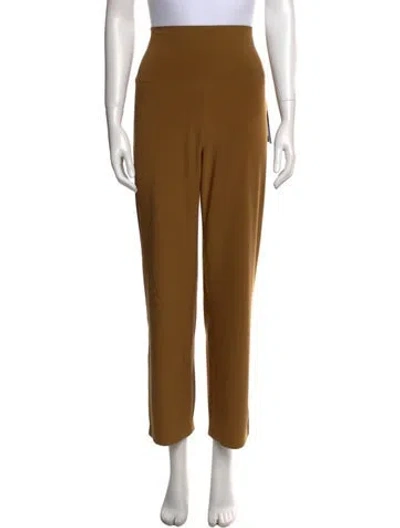 Pre-owned Norma Kamali Straight Leg Pants W/ Tags In Yellow