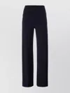 Norma Kamali Dark Blue Stretch Fabric Trousers