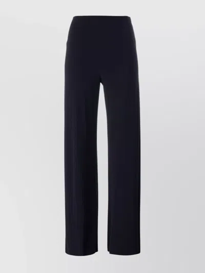 NORMA KAMALI STRAIGHT LEG TROUSERS WITH WIDE-LEG DESIGN