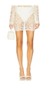 Norma Kamali Straight Mini Skirt In 奶油色