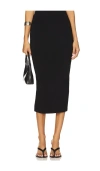 Norma Kamali Straight Skirt To Midcalf Skirts Black