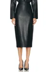 Norma Kamali Straight Skirt In Black
