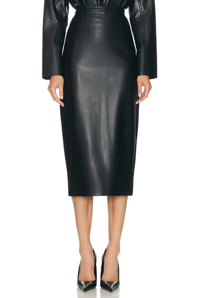 Norma Kamali Straight Skirt In Black