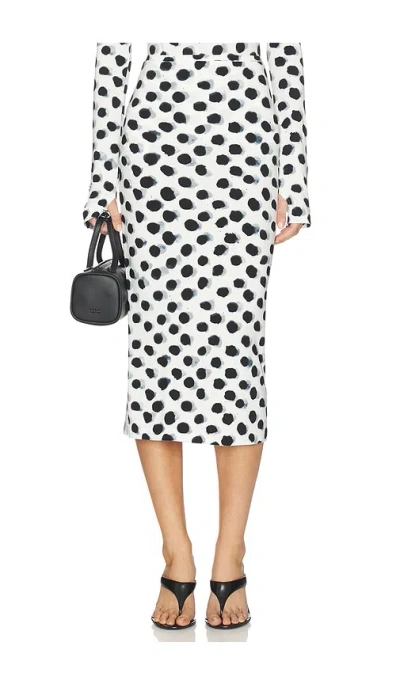 Norma Kamali Straight Skirt In Multi