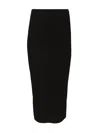 Norma Kamali Straight Skirt To Midcalf Skirts Black In Black