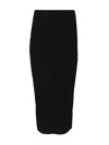 Norma Kamali Straight Skirt To Midcalf Skirts Black In Black