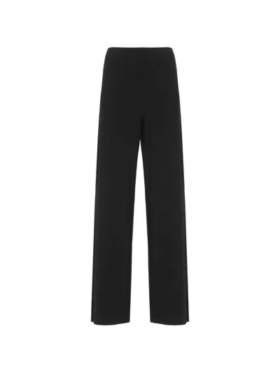 Norma Kamali Straight-leg Trousers In Black
