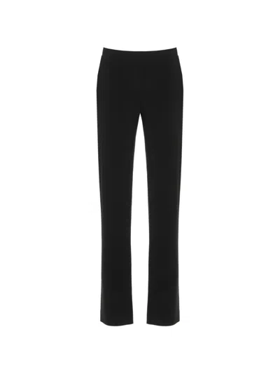 Norma Kamali Straight-leg Trousers In Black