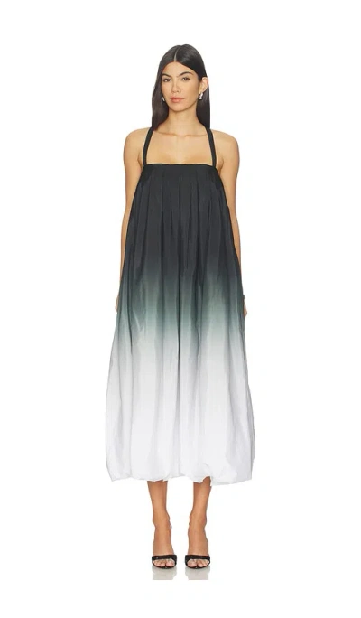 Norma Kamali Strap Bubble Dress To Midcalf In Blue