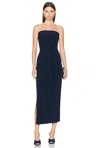 Norma Kamali Strapless All In True Navy