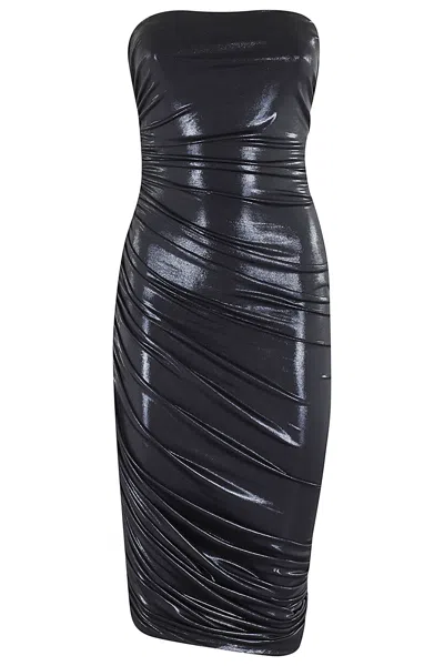 NORMA KAMALI STRAPLESS DIANA DRESS TO KNEE