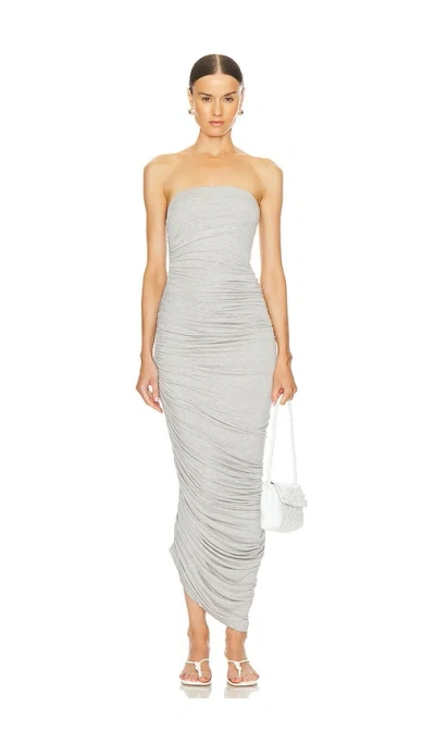 Norma Kamali Diana Gown In Gray