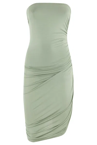 NORMA KAMALI STRAPLESS DIANA MINI DRESS