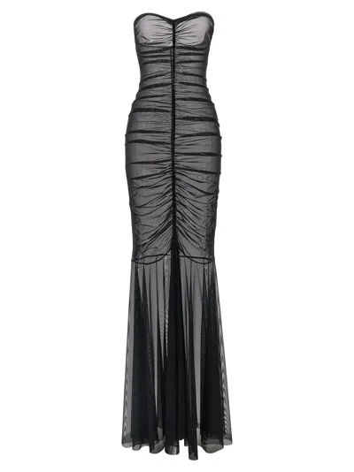 Norma Kamali Strapless Dress In Black