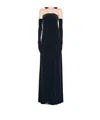 Norma Kamali Strapless Tailored Side Silt Gown In Black In Black
