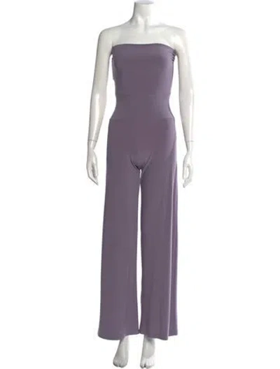 Pre-owned Norma Kamali Strapless Jumpsuit W/ Tags In Purple