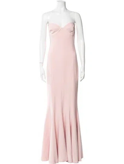 Pre-owned Norma Kamali Strapless Long Dress W/ Tags In Pink