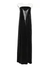 Norma Kamali Strapless Maxi Dress In Black