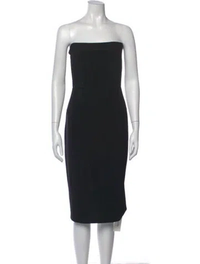 Pre-owned Norma Kamali Strapless Mini Dress In Black