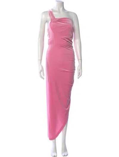 Pre-owned Norma Kamali Strapless Mini Dress In Pink