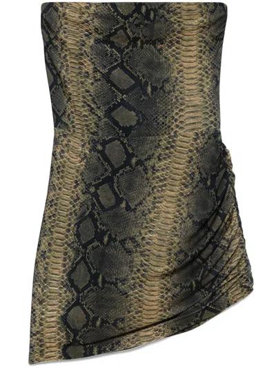NORMA KAMALI STRAPLESS MINI DRESS