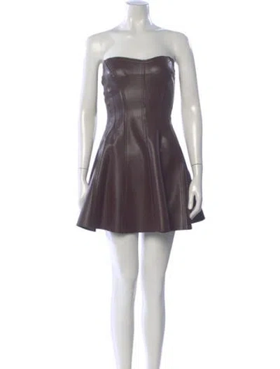 Pre-owned Norma Kamali Strapless Mini Dress W/ Tags In Gray