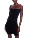 Norma Kamali Strapless Knee-length Fitted Dress In Black
