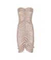 Norma Kamali Strapless Shirred Front Dress