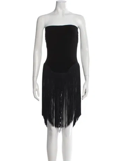 Pre-owned Norma Kamali Strapless Top In Black