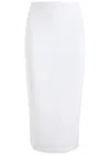 Norma Kamali Stretch-crepe Midi Pencil Skirt