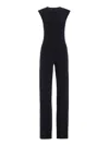 Norma Kamali Stretch Fabric Jumpsuit In Black