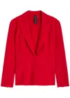 Norma Kamali Single-breasted Blazer In Red