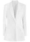 Norma Kamali Exposed-seams Single-breasted Blazer In White