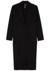 Norma Kamali Stretch-jersey Coat In Black