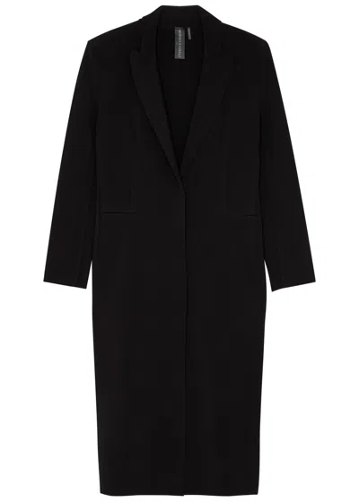 Norma Kamali Stretch-jersey Coat In Black