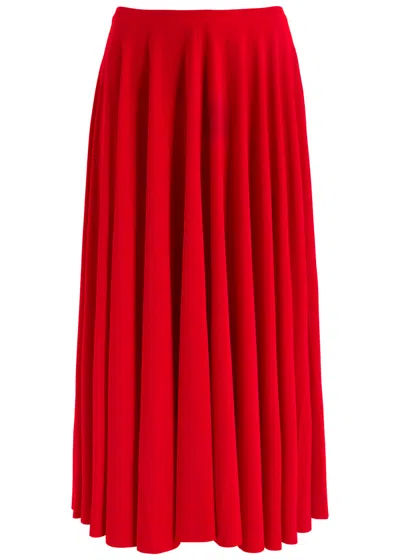 Norma Kamali Stretch-jersey Midi Skirt