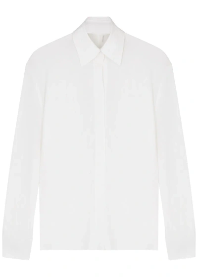 Norma Kamali Stretch-jersey Shirt In White