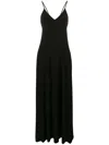 Norma Kamali Maxi Dress With Spaghetti Straps And V-neck