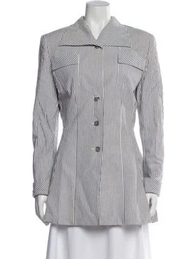 Pre-owned Norma Kamali Striped Blazer W/ Tags In Multi