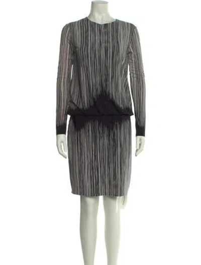 Pre-owned Norma Kamali Striped Knee-length Dress
