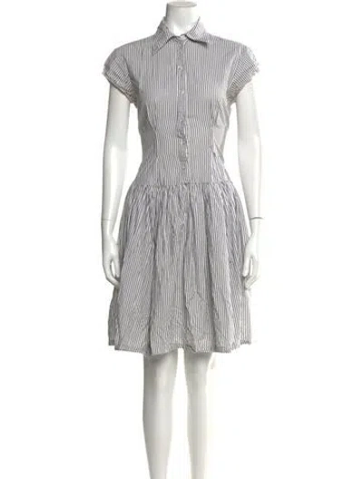 Pre-owned Norma Kamali Striped Knee-length Dress In Multi