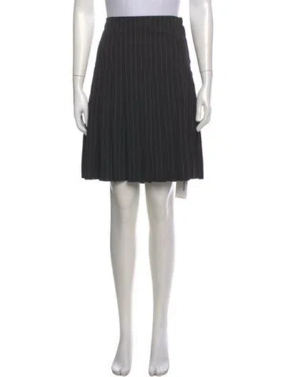 Pre-owned Norma Kamali Striped Knee-length Skirt In Multi