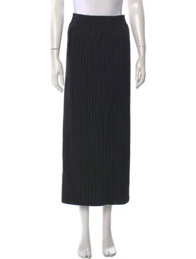 Pre-owned Norma Kamali Striped Midi Length Skirt In Multi