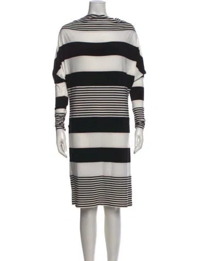 Pre-owned Norma Kamali Striped Mini Dress W/ Tags In Multi