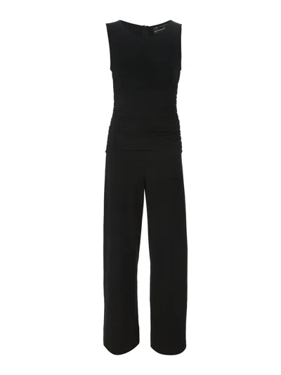 Norma Kamali Sleeveless Crewneck Jumpsuit In Black