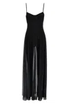 Norma Kamali Underwire Gown With Catsuit In Black