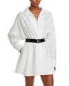 Norma Kamali Super Oversized Boyfriend-neck Flared Midi Dress