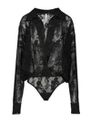 Norma Kamali Super Oversized Boyfriend Nk Shirt Bodysuit Shirts Black In Black