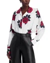 Norma Kamali Super Oversized Boyfriend Shirt Bodysuit