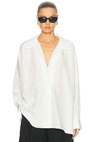 Norma Kamali Super Oversized Closed Top In White
